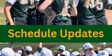 Baseball and Softball Schedule Updates